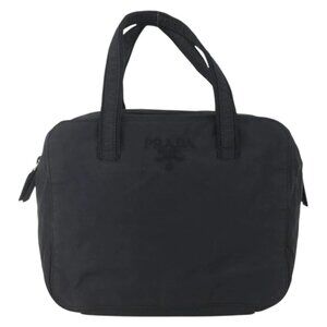 PRADA Hand Bag Nylon Black
